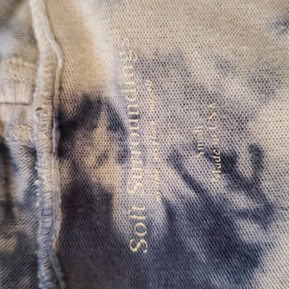 Soft Surroundings open waterfall blue tie dye cardigan sweater Size S - Picture 5 of 6